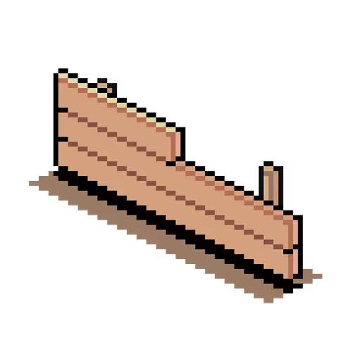 Wooden Fence Straight X