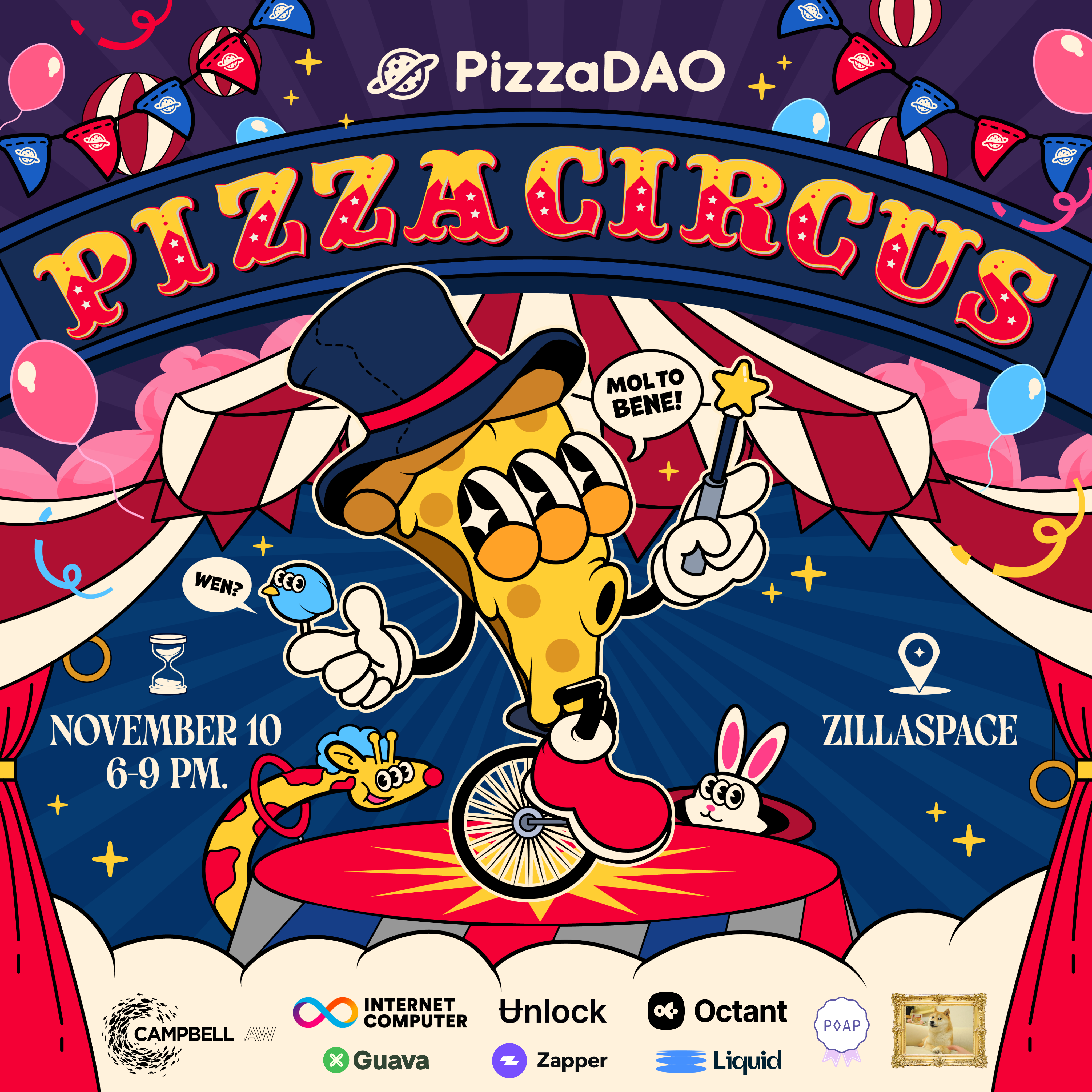 Ticket for Pizza Circus