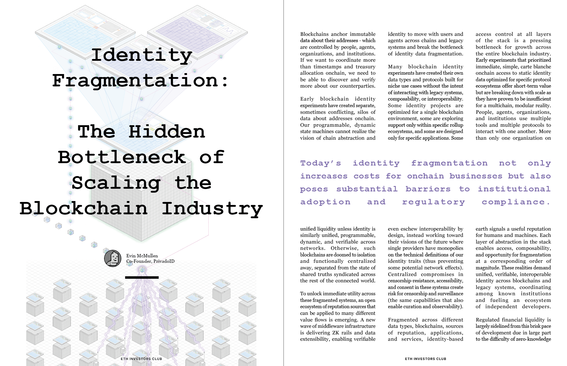 Identity Fragmentation: The Hidden Bottleneck of Scaling the Blockchain Industry | Evin McMullen | EIC03