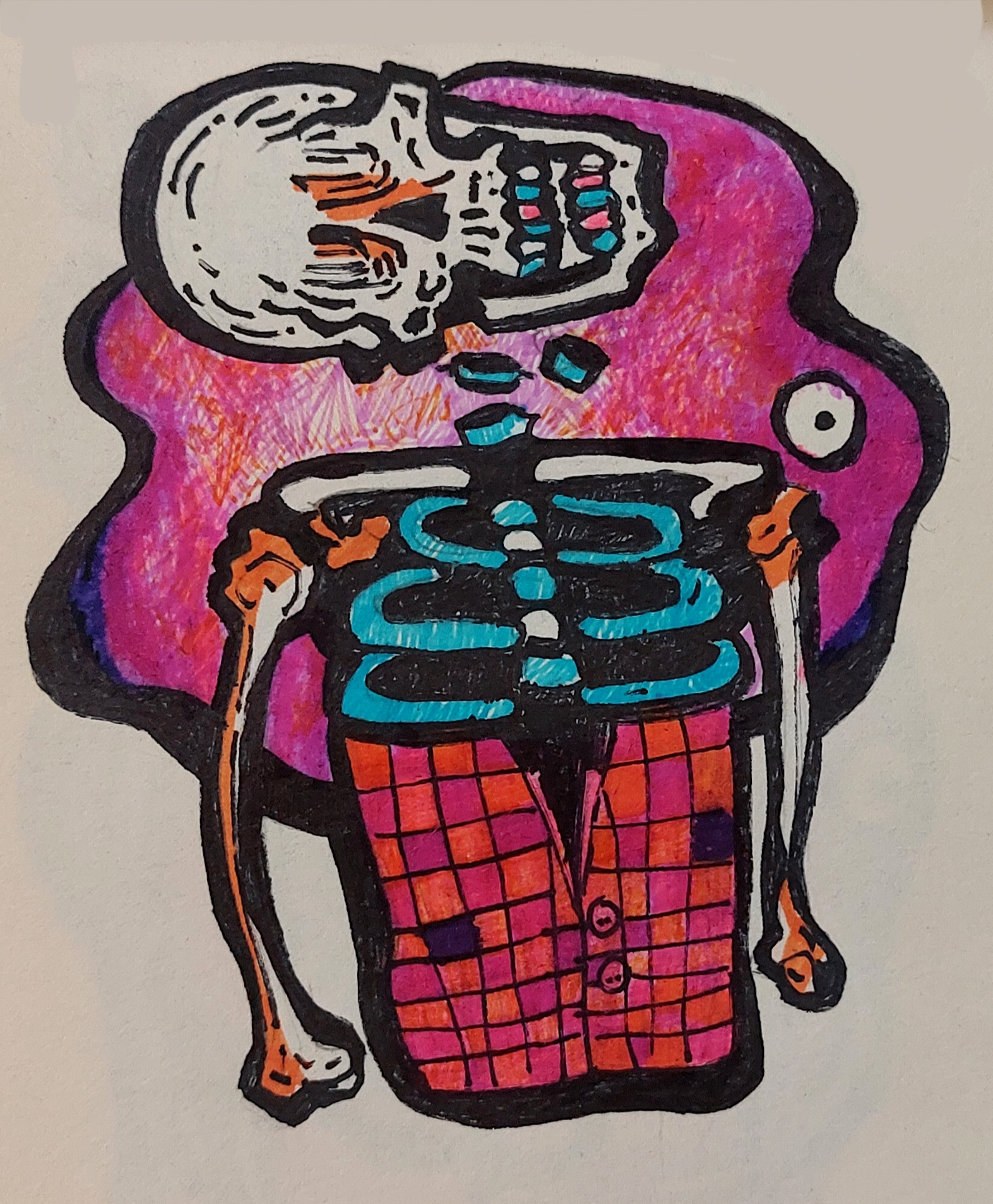 Skulls2 #7 By Mina Ghahremani Ghadar.