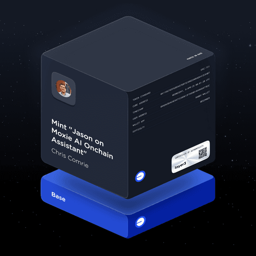 Mint "Jason on Moxie AI Onchain Assistant"