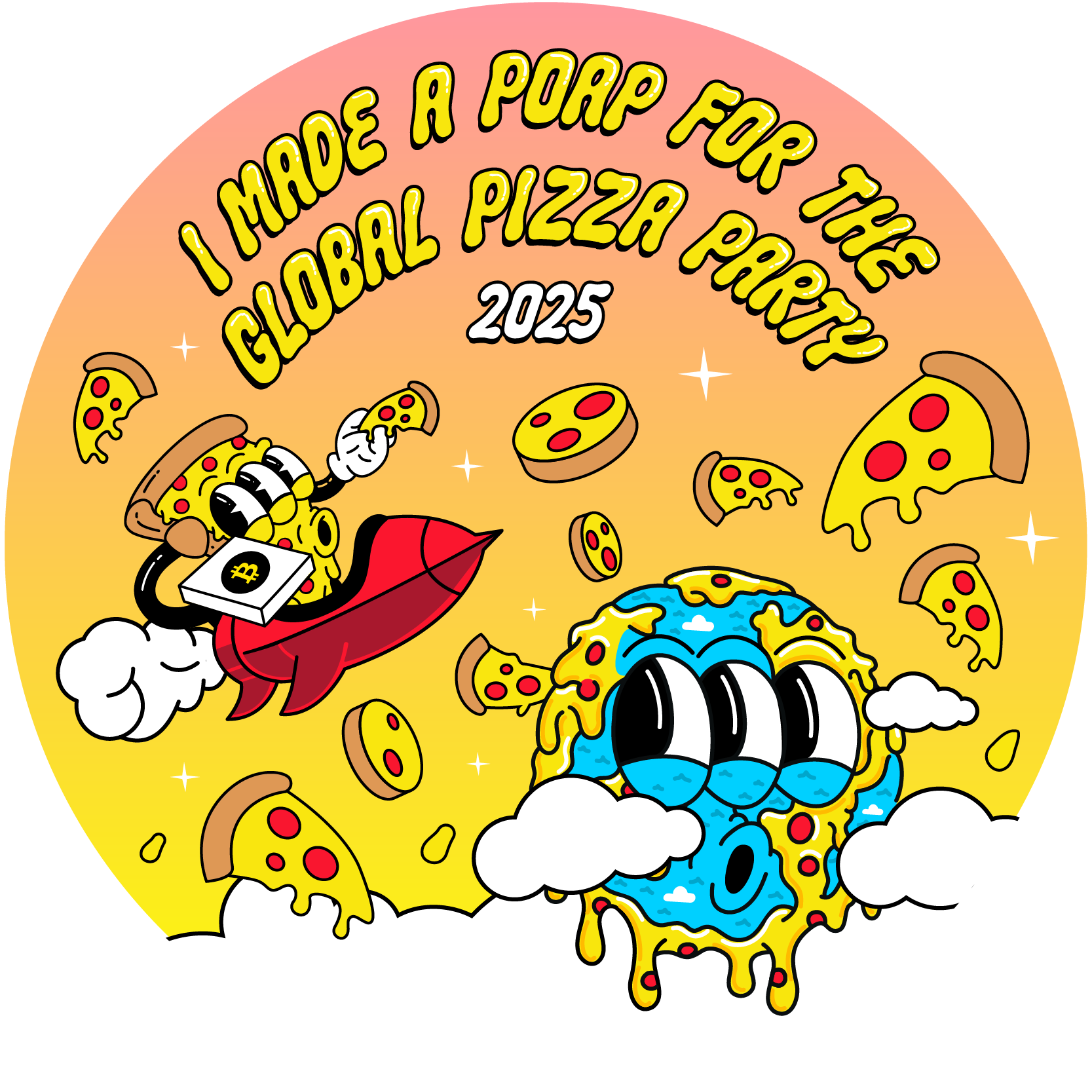 I made a POAP for the Global Pizza Party 2025