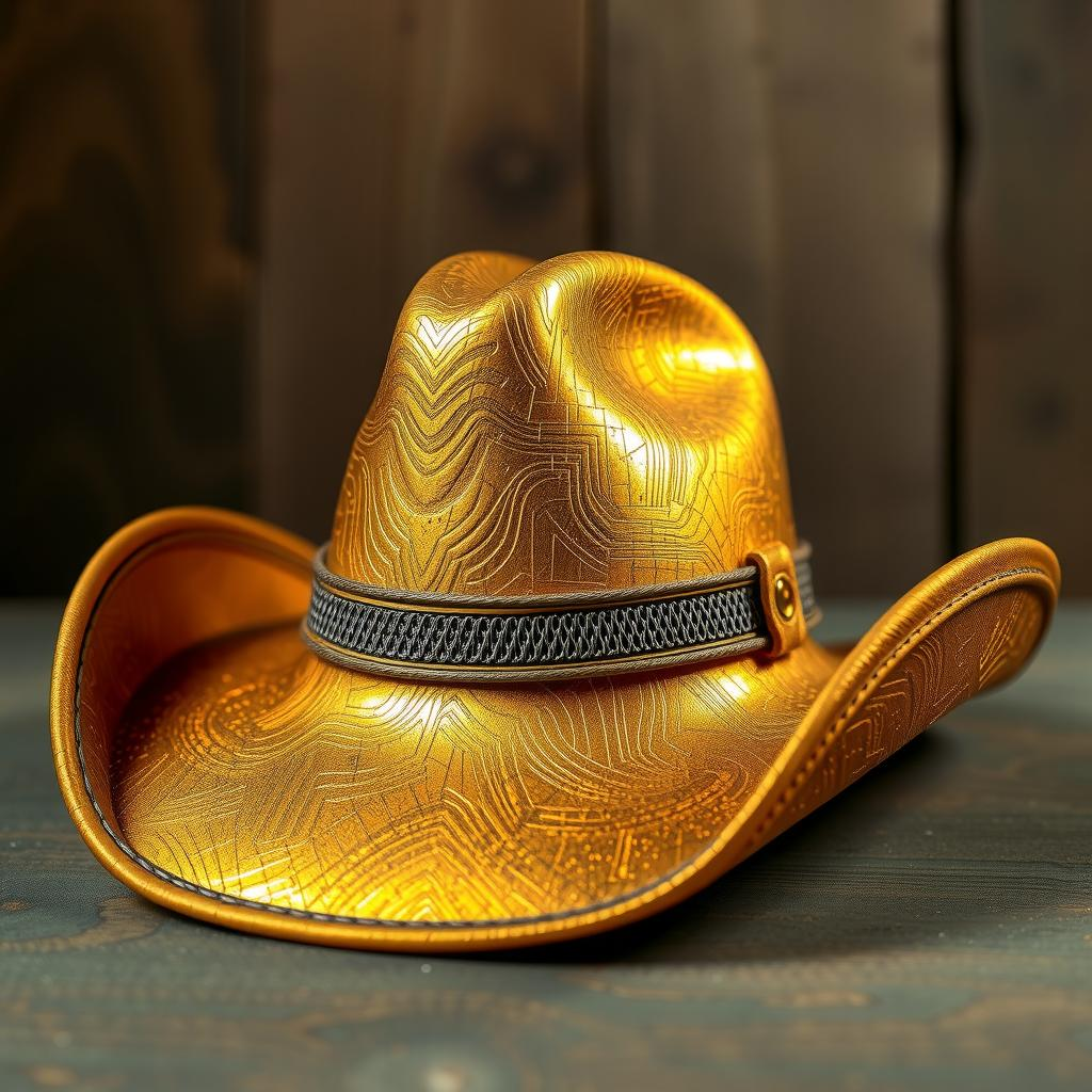 Golden Cowboy Hat