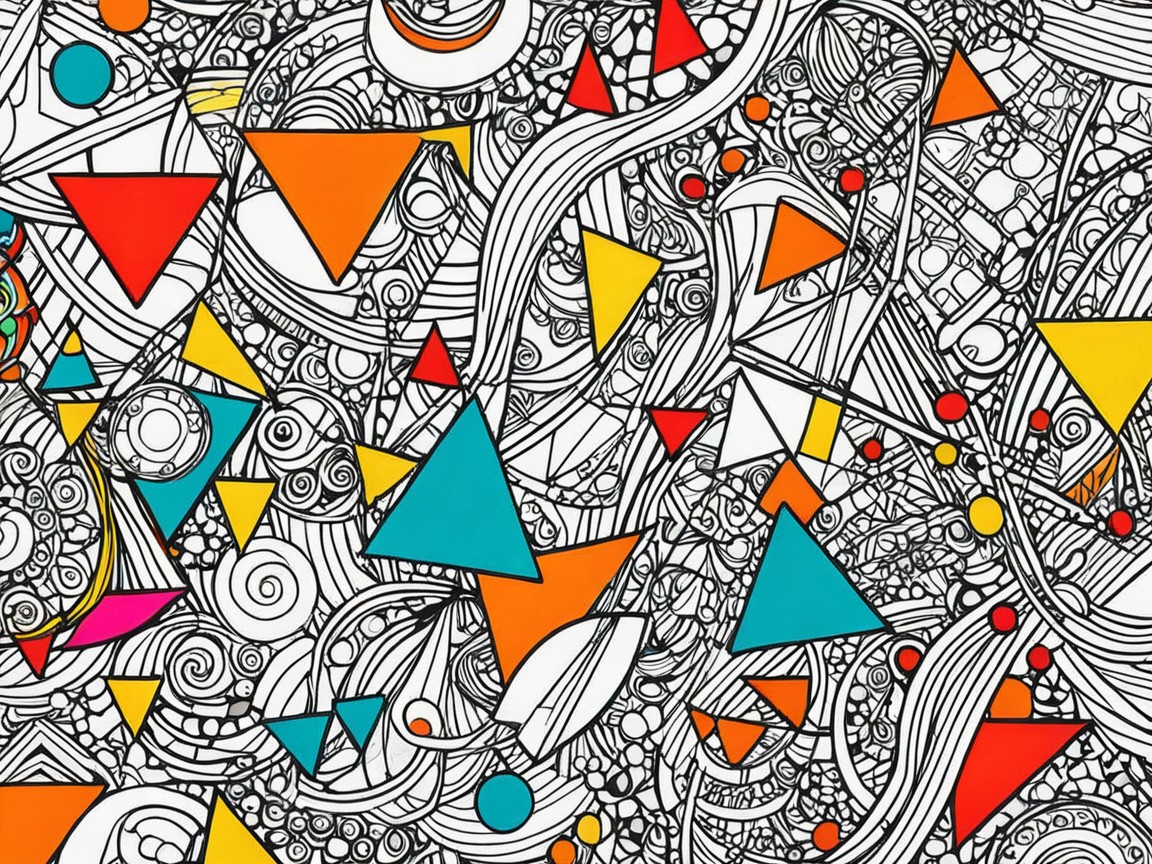Chaos in Color: A Geometric Symphony