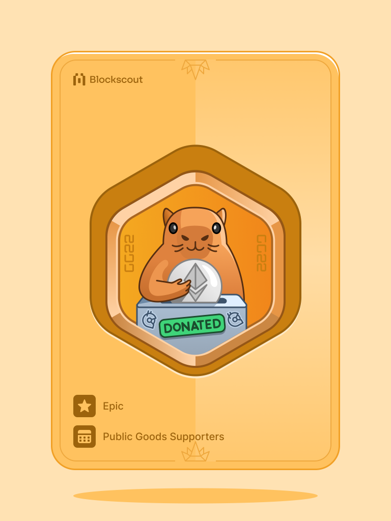 Public Goods Supporters #167