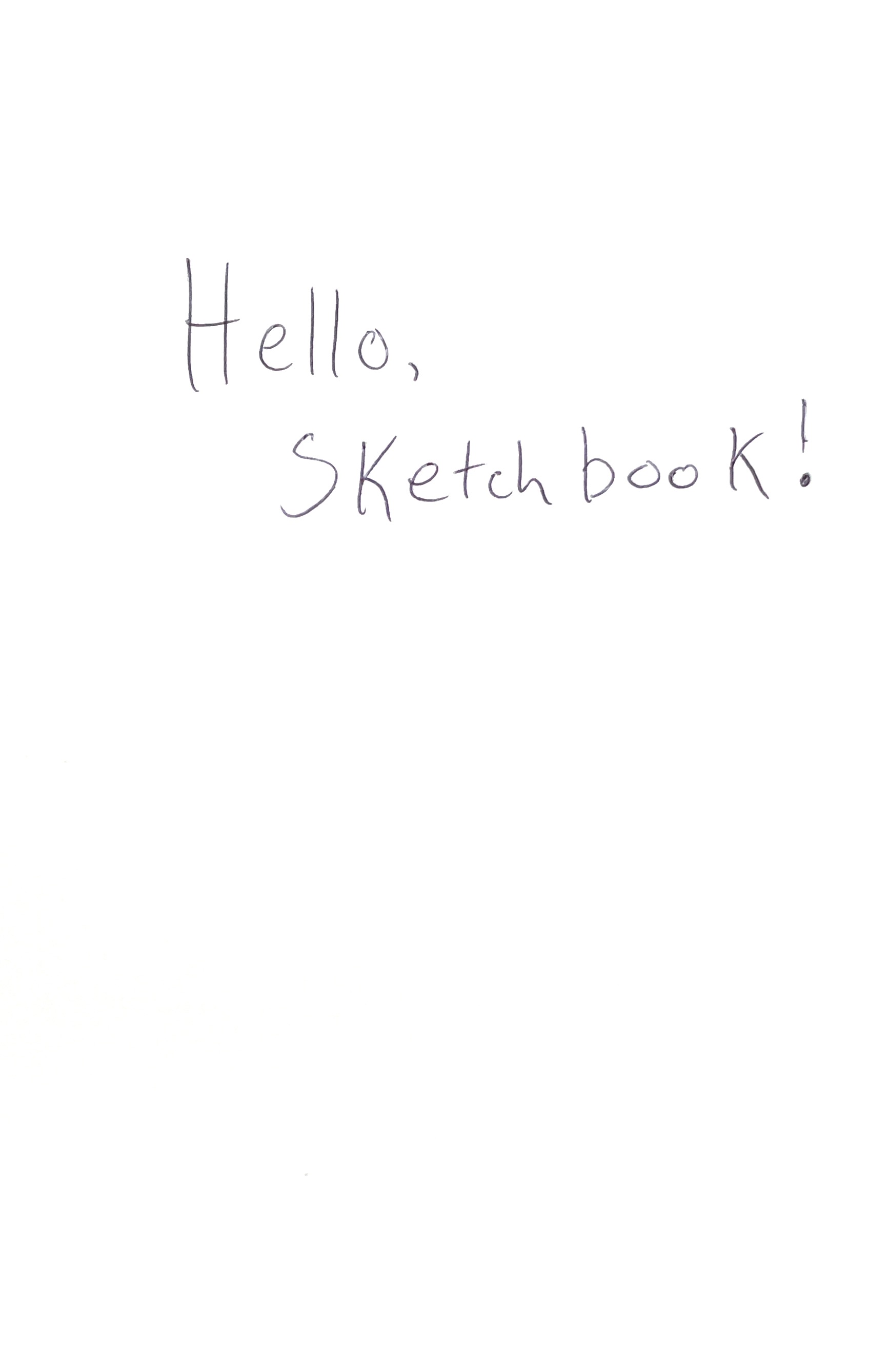 Hello, Sketchbook