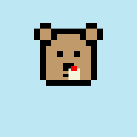 Pixel Bear #68165
