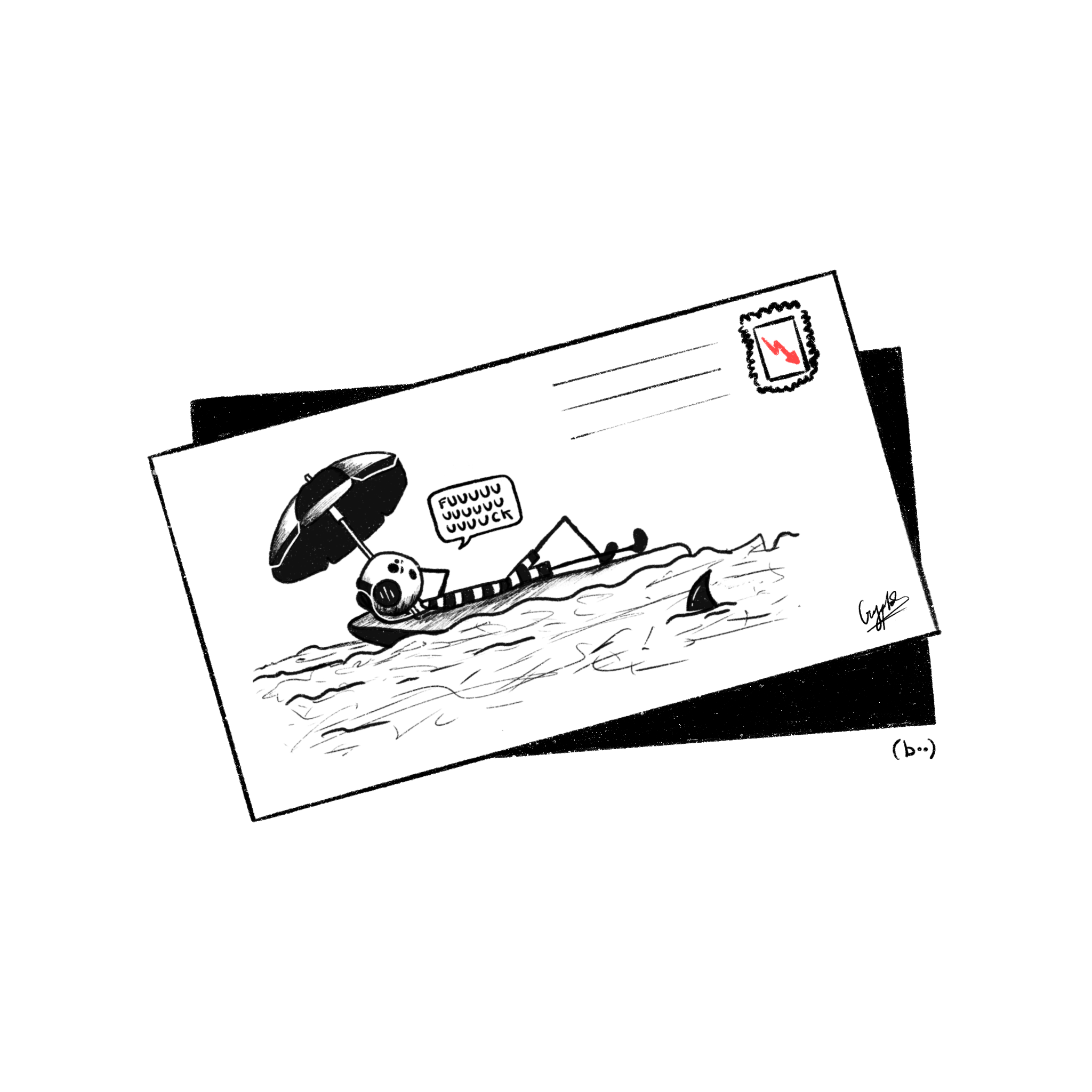 at least i got a postcard