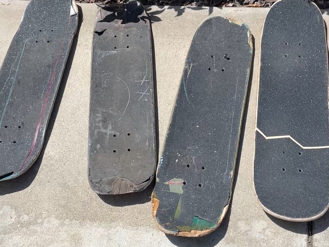 Processing broken skateboards for future projects