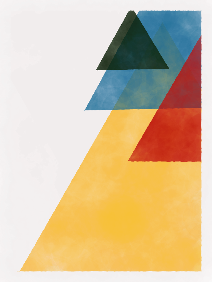 Triangles and nothing else.