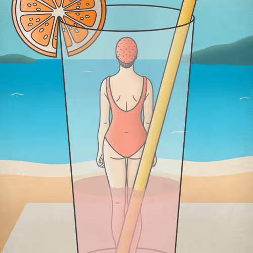 On the beach