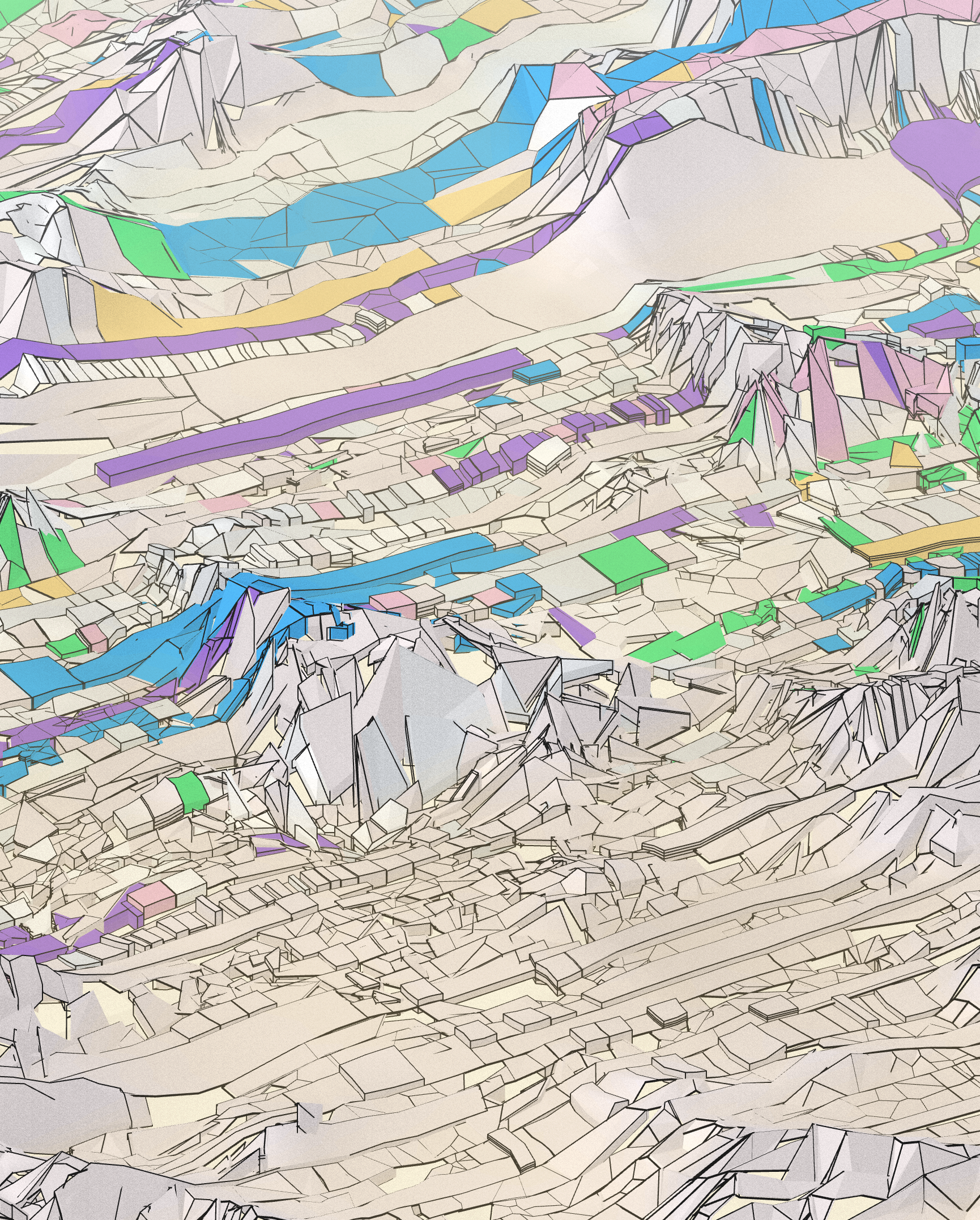 Voronoi landscape