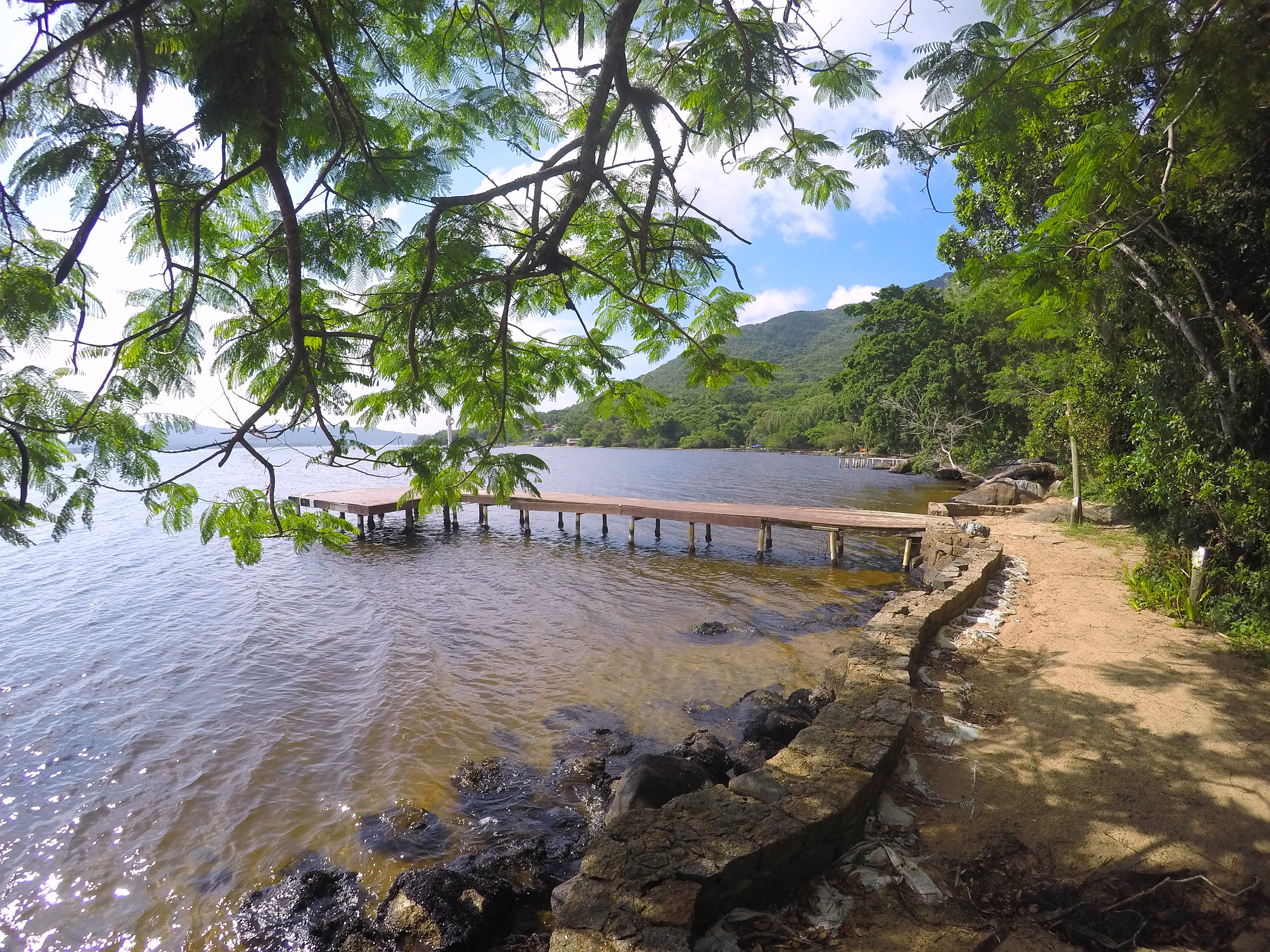A pier in middle of nowhere