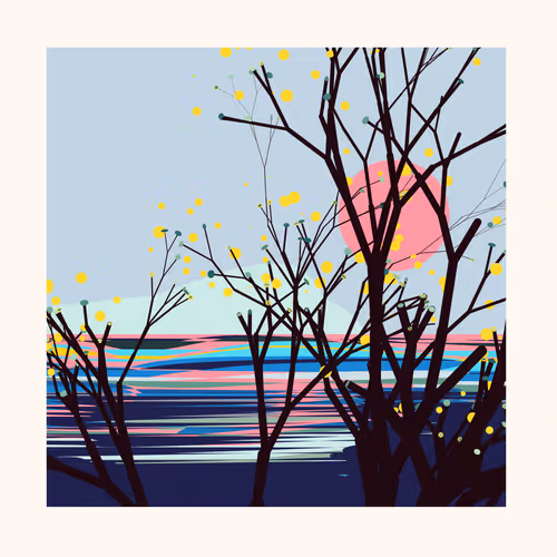 The Blossoms Behind the River #B