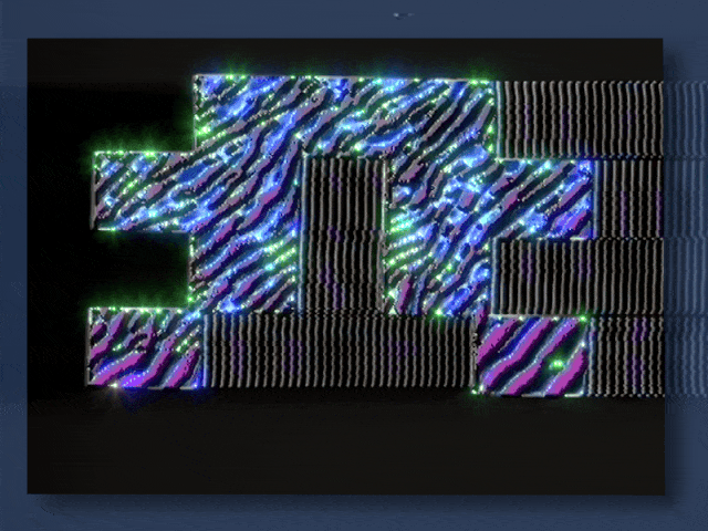 Rotating sparkly-blocky-thingy