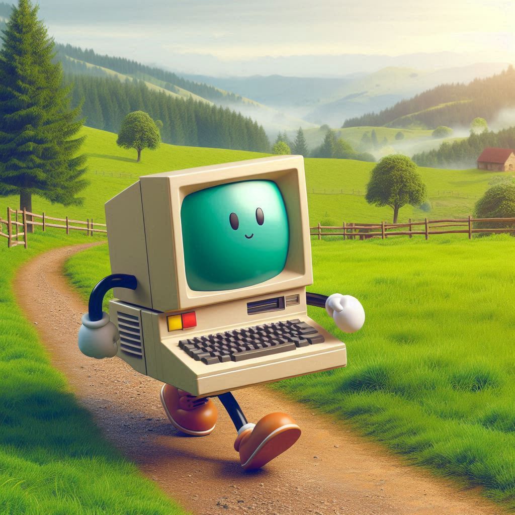 Cute retro computer #81