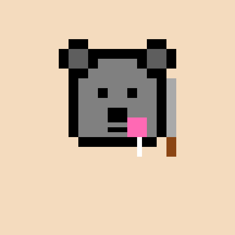 Pixel Bear #9435