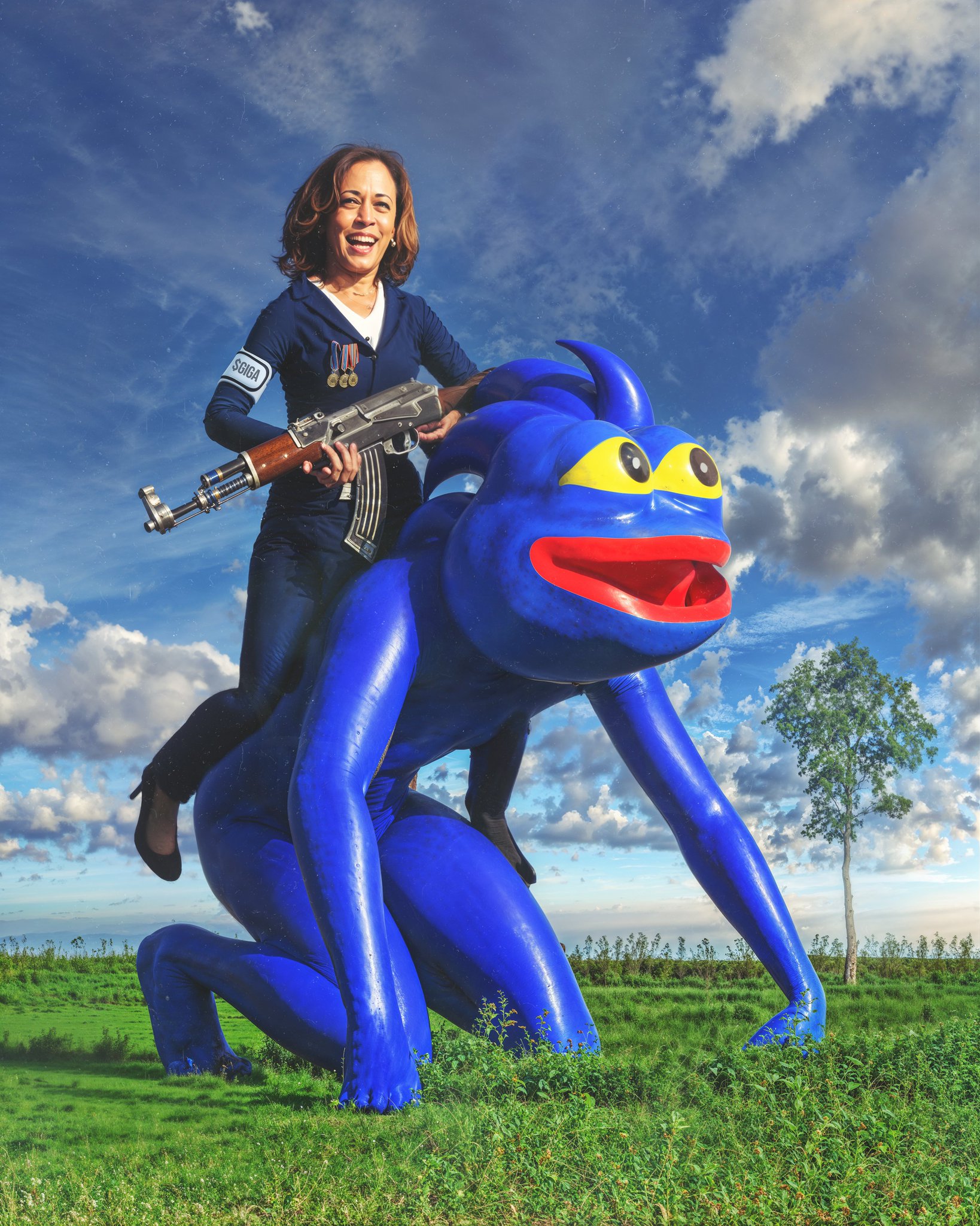 KAMALA RIDING THE BULL 🇺🇸