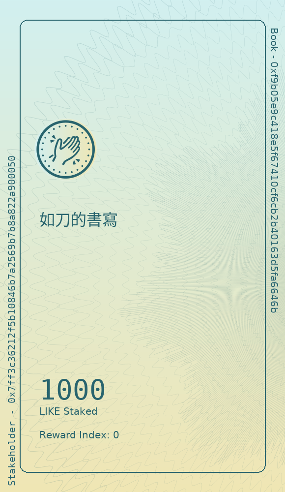如刀的書寫