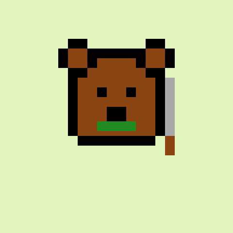 Pixel Bear #9380