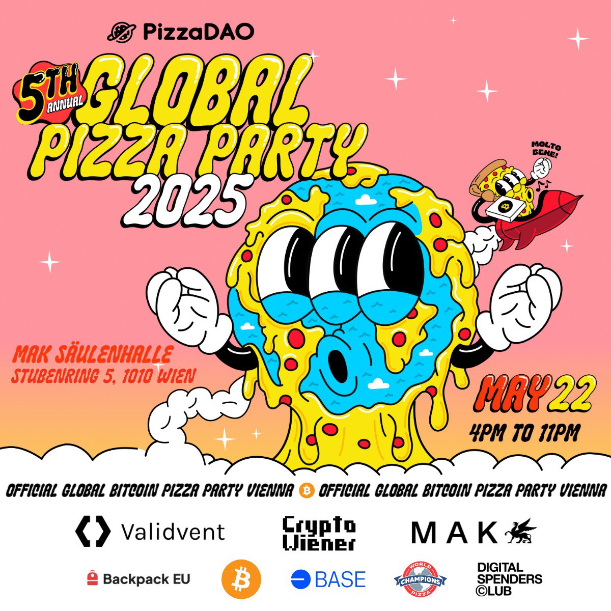 Ticket for Global Pizza Party Vienna