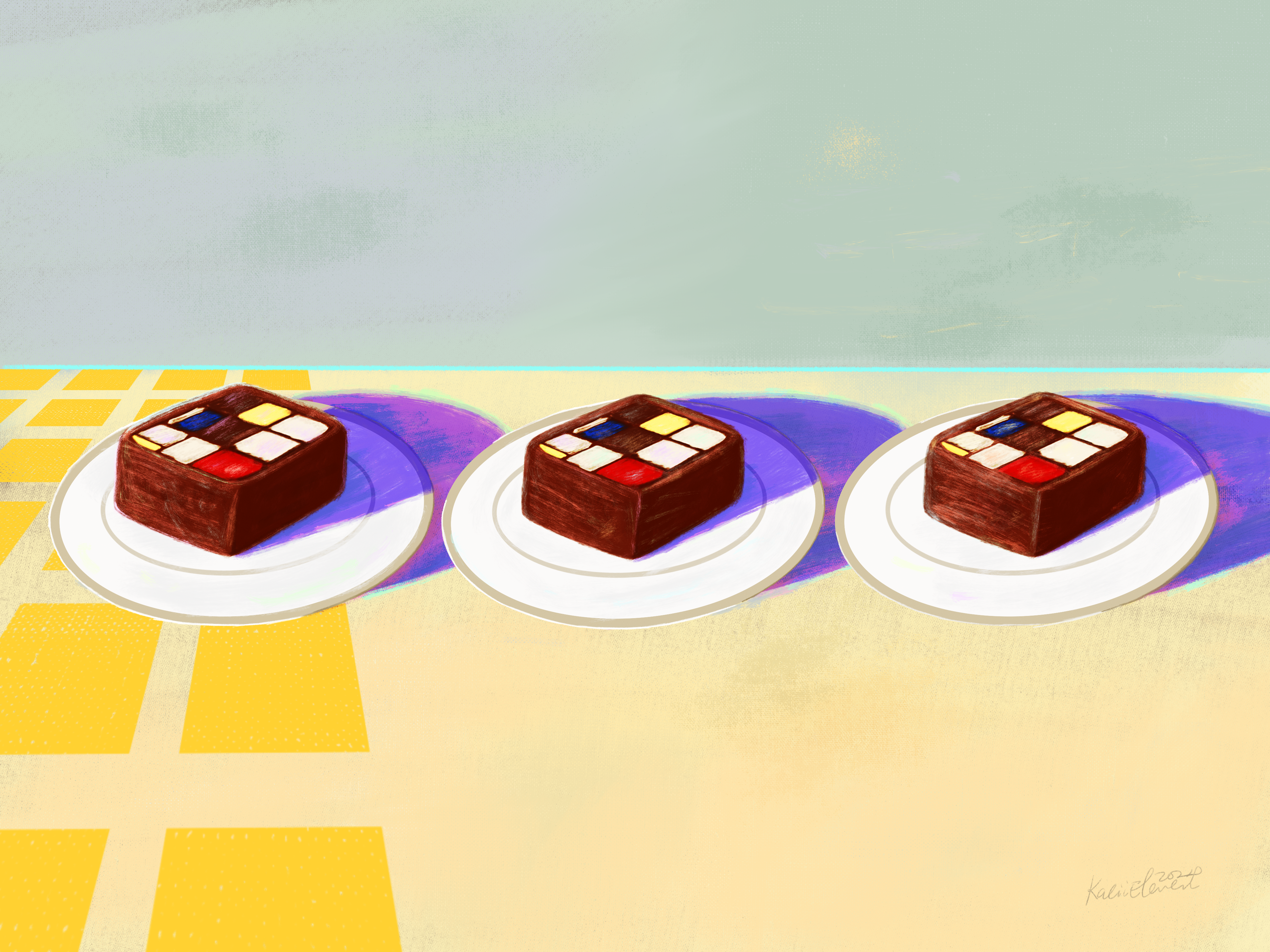 Mondrain Cake
