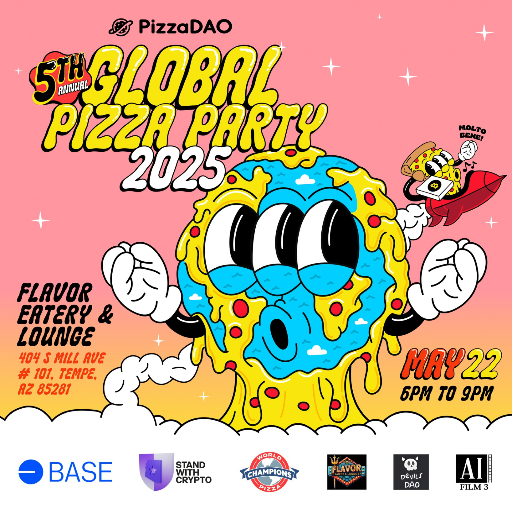 Ticket for Global Pizza Party Phoenix