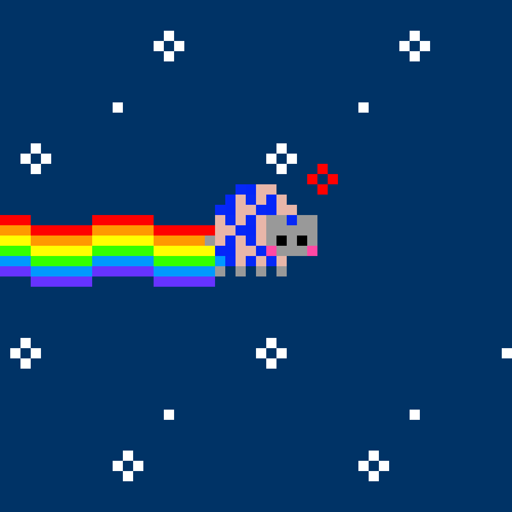 New Year's Dot Cat