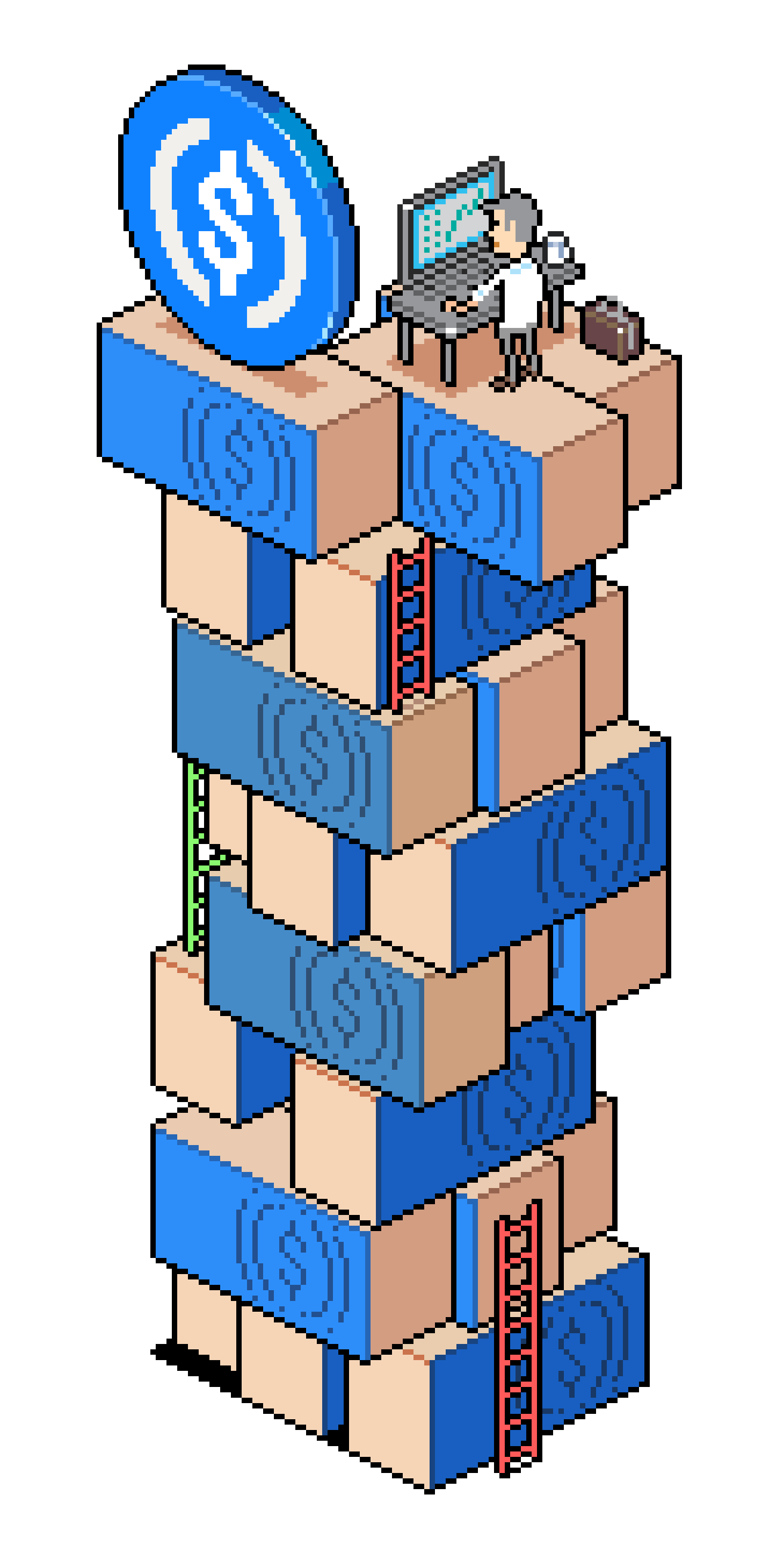 USDC Jenga Building