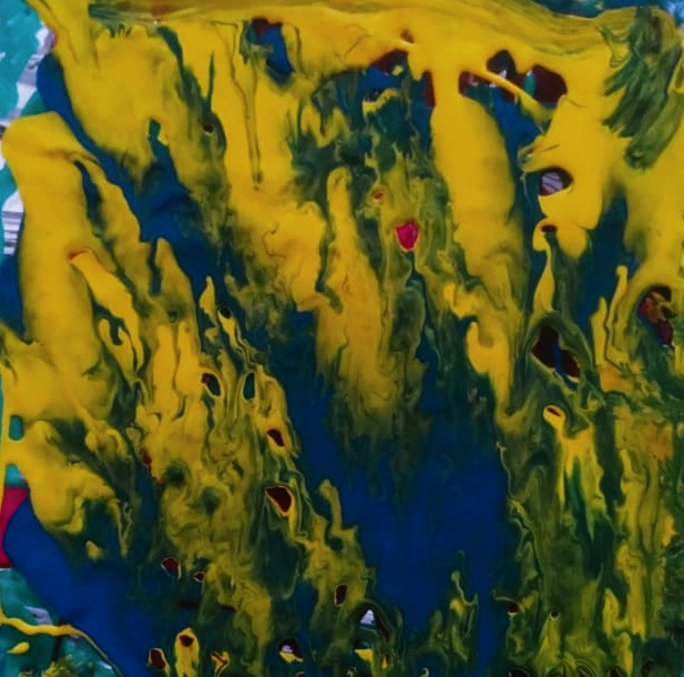Abstract painting moment 🎨💓 #463