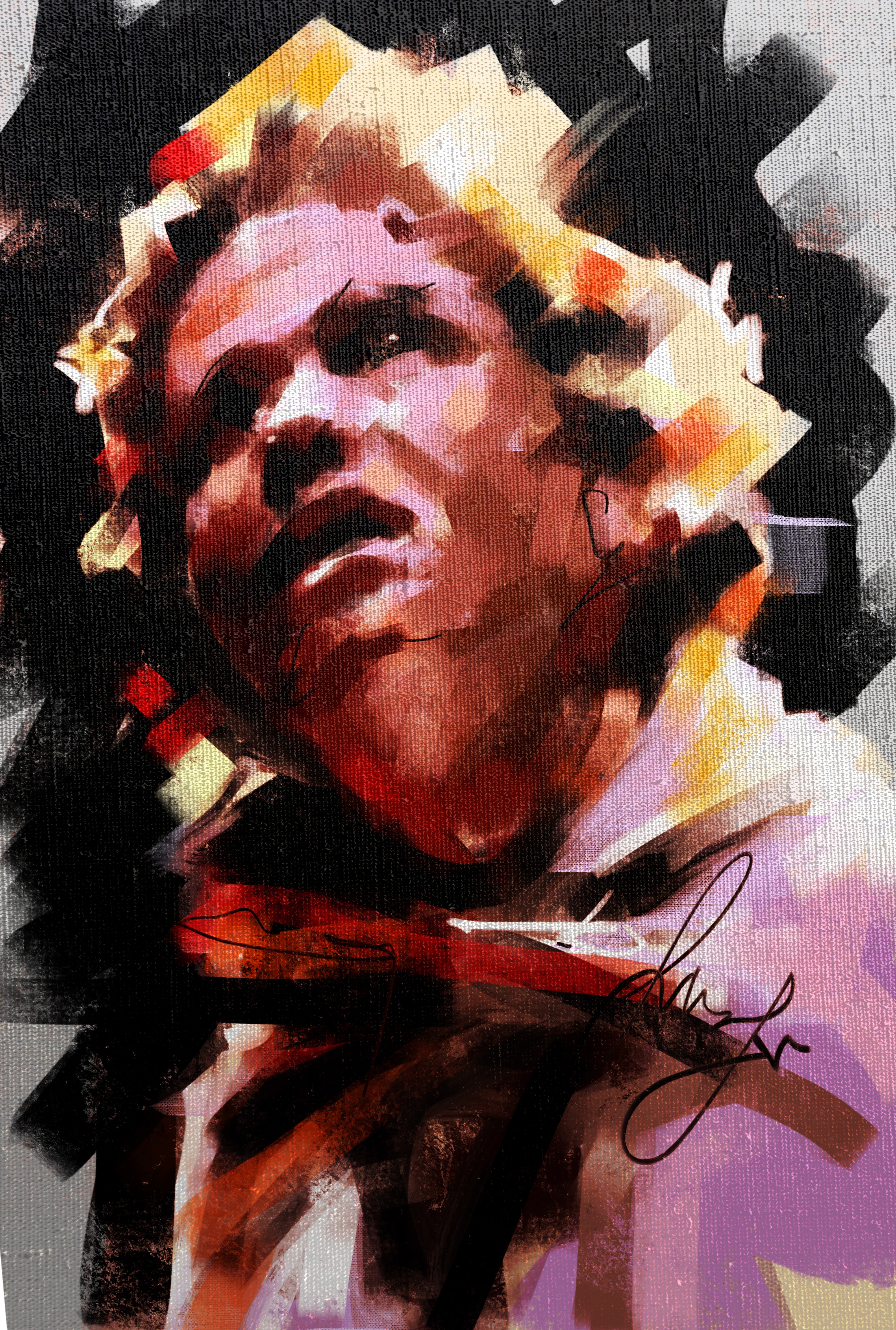unreleased painting / study