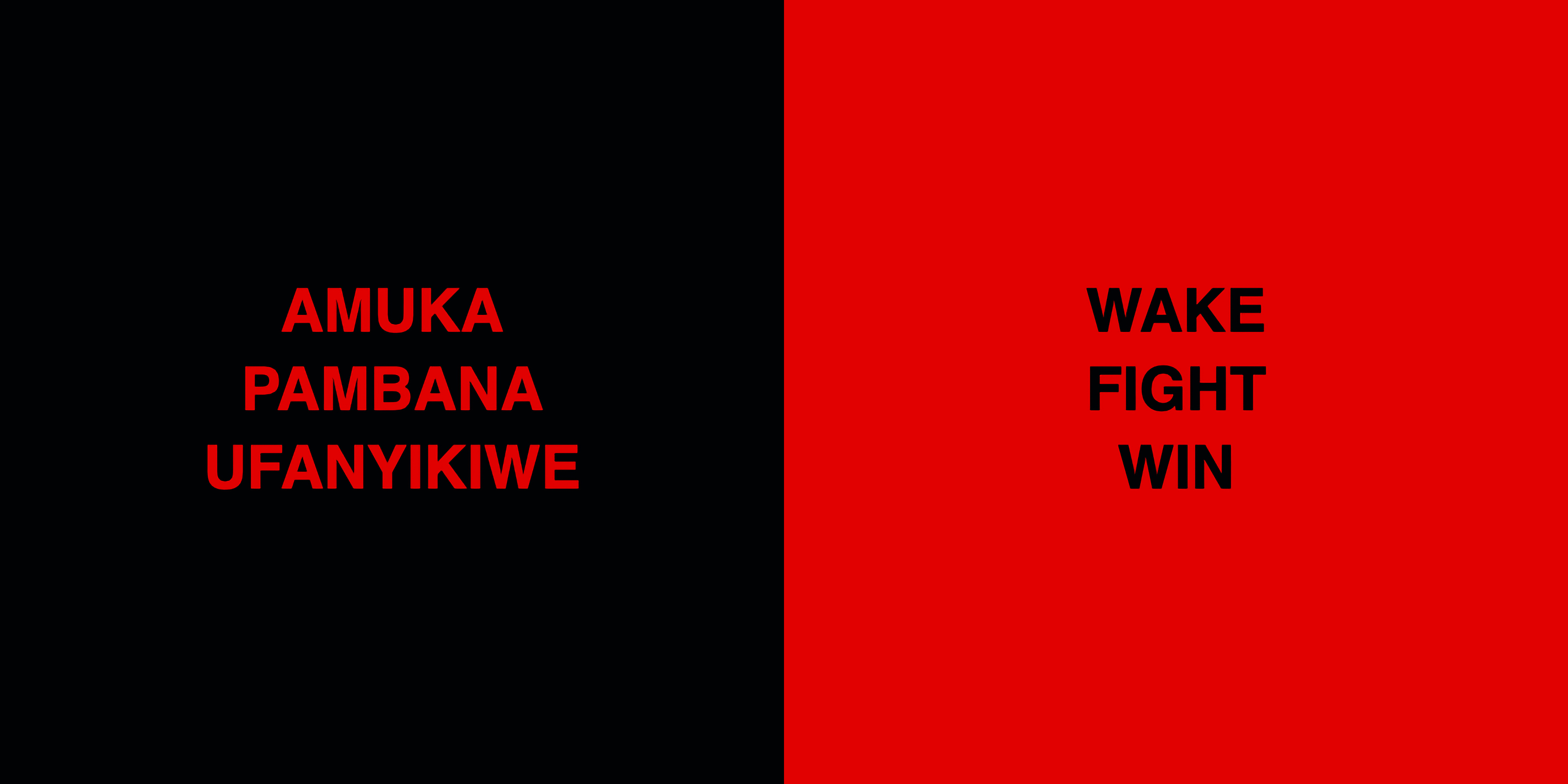 Words of Dzaleka: WAKE FIGHT WIN