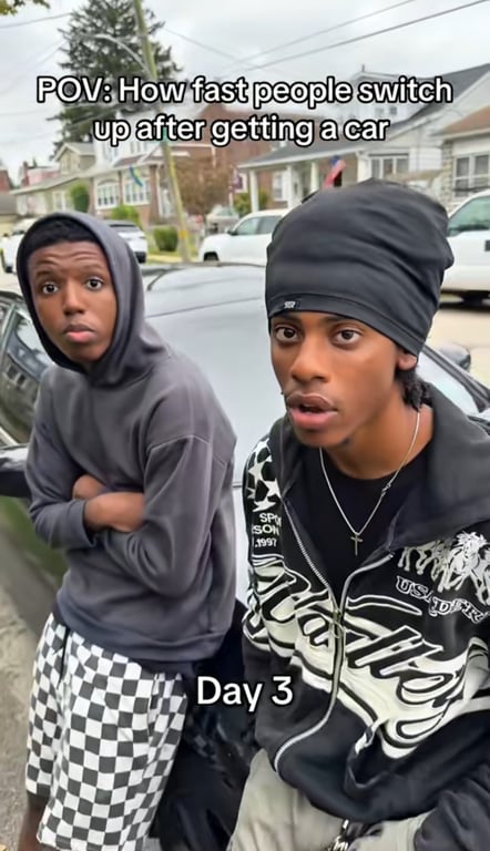 How fast people switch up after getting a car 