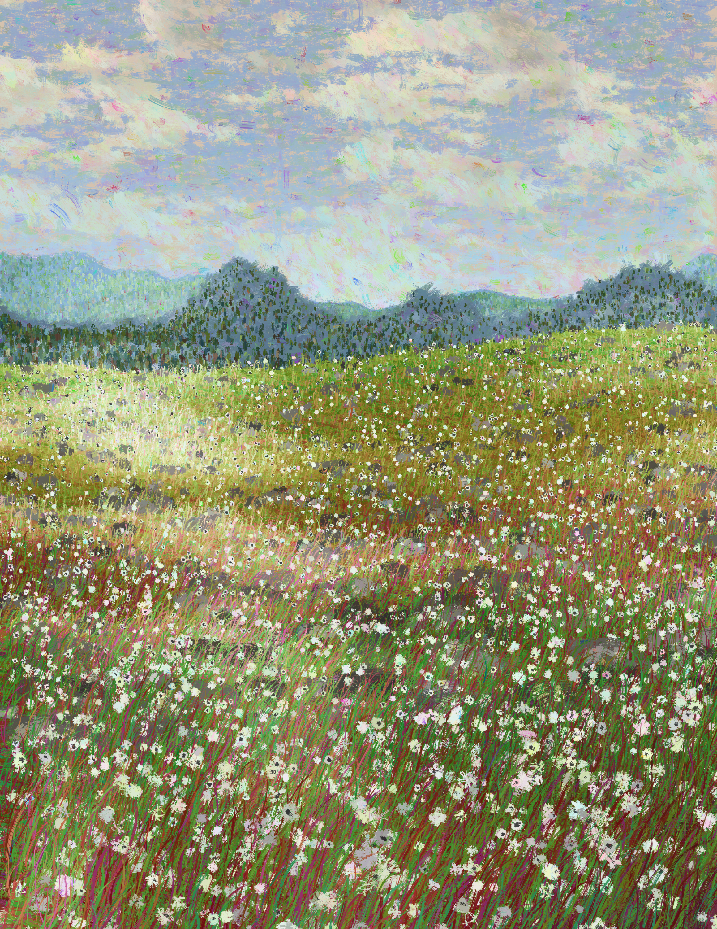 White Flower Field, Part 2