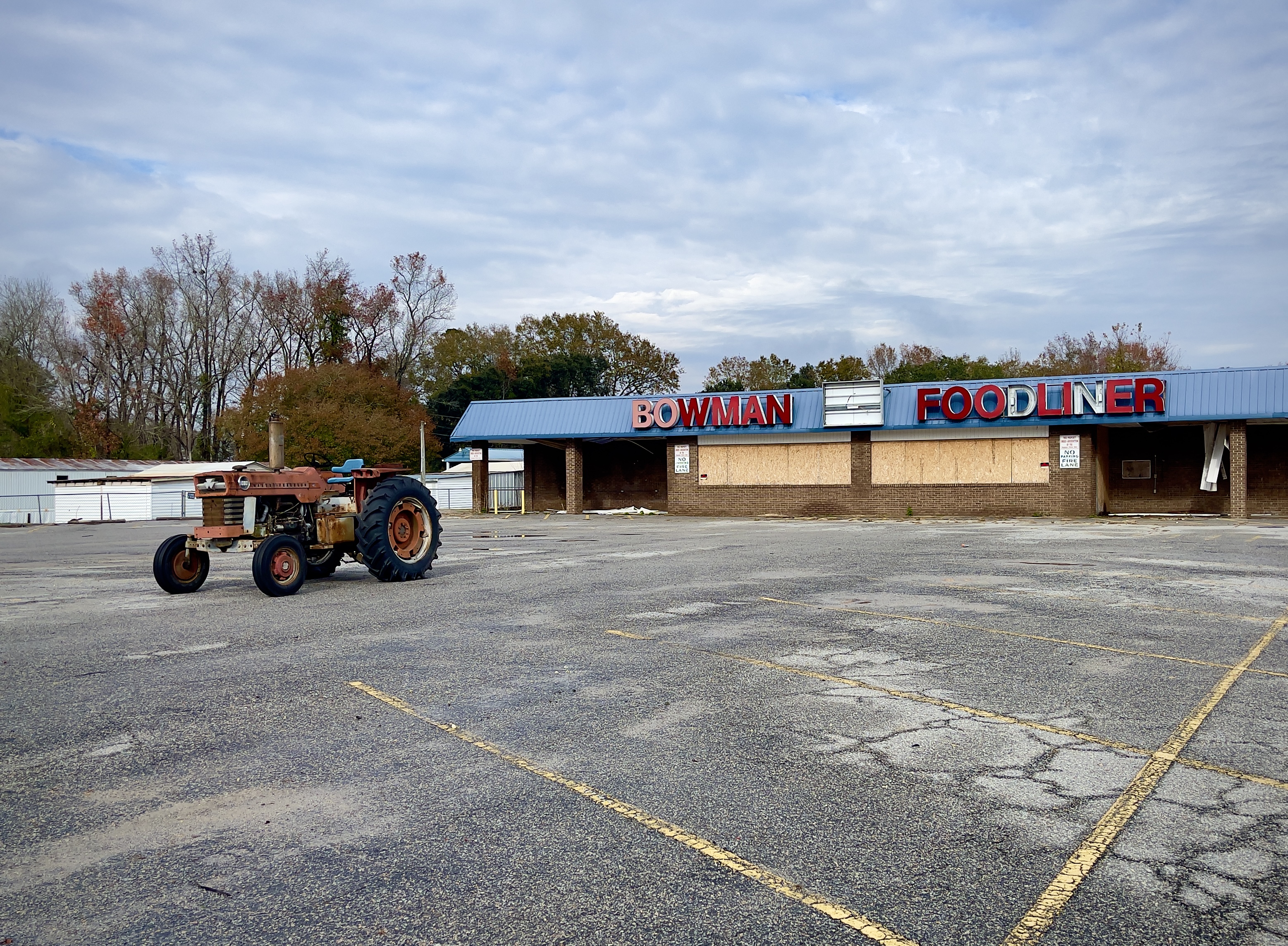 tractor parking only.