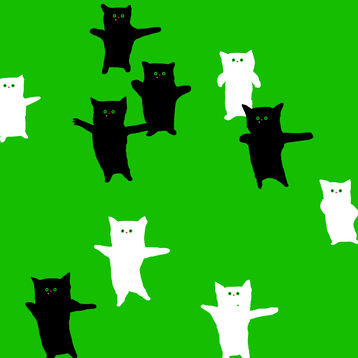 Little Jumping Beans On Green