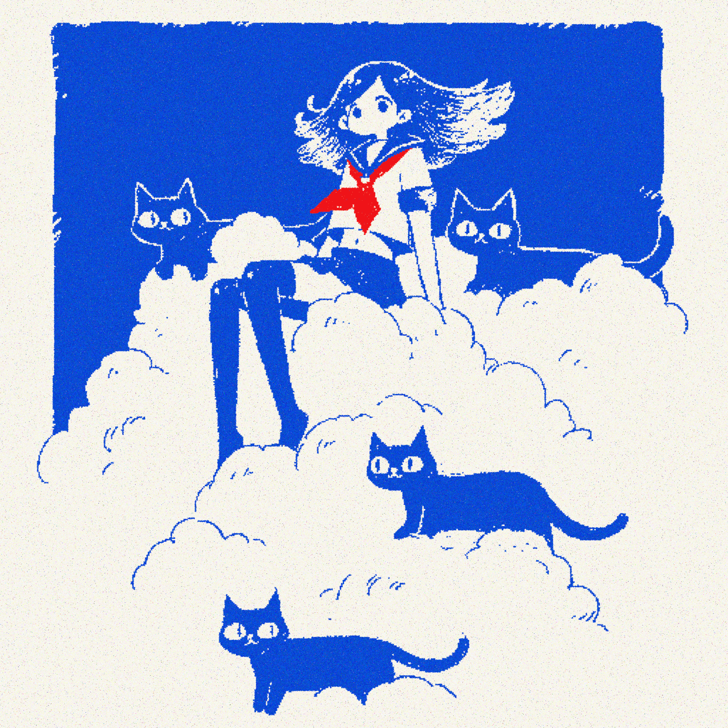 cats in the clouds
