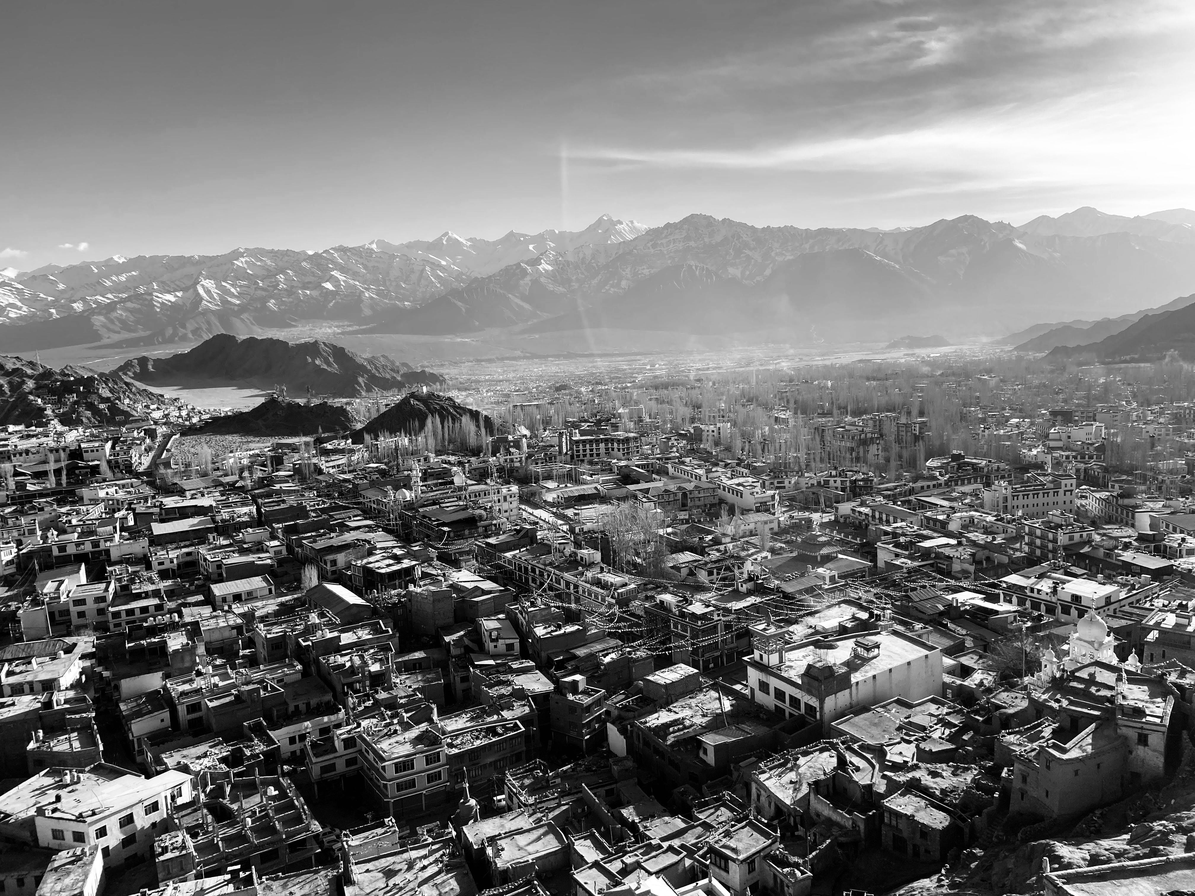 Landscape- top view from Leh palace