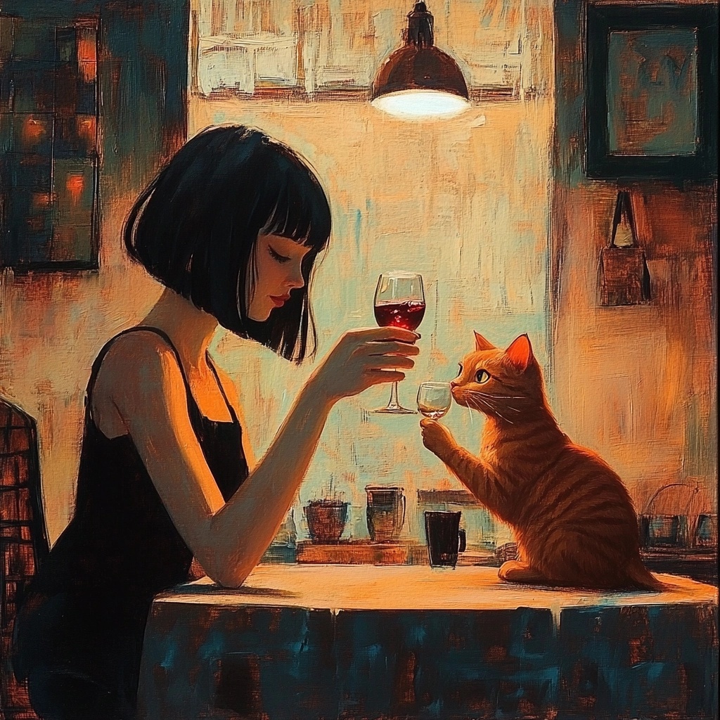 Cheers with Hana