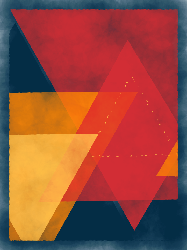 Triangles and nothing else.
