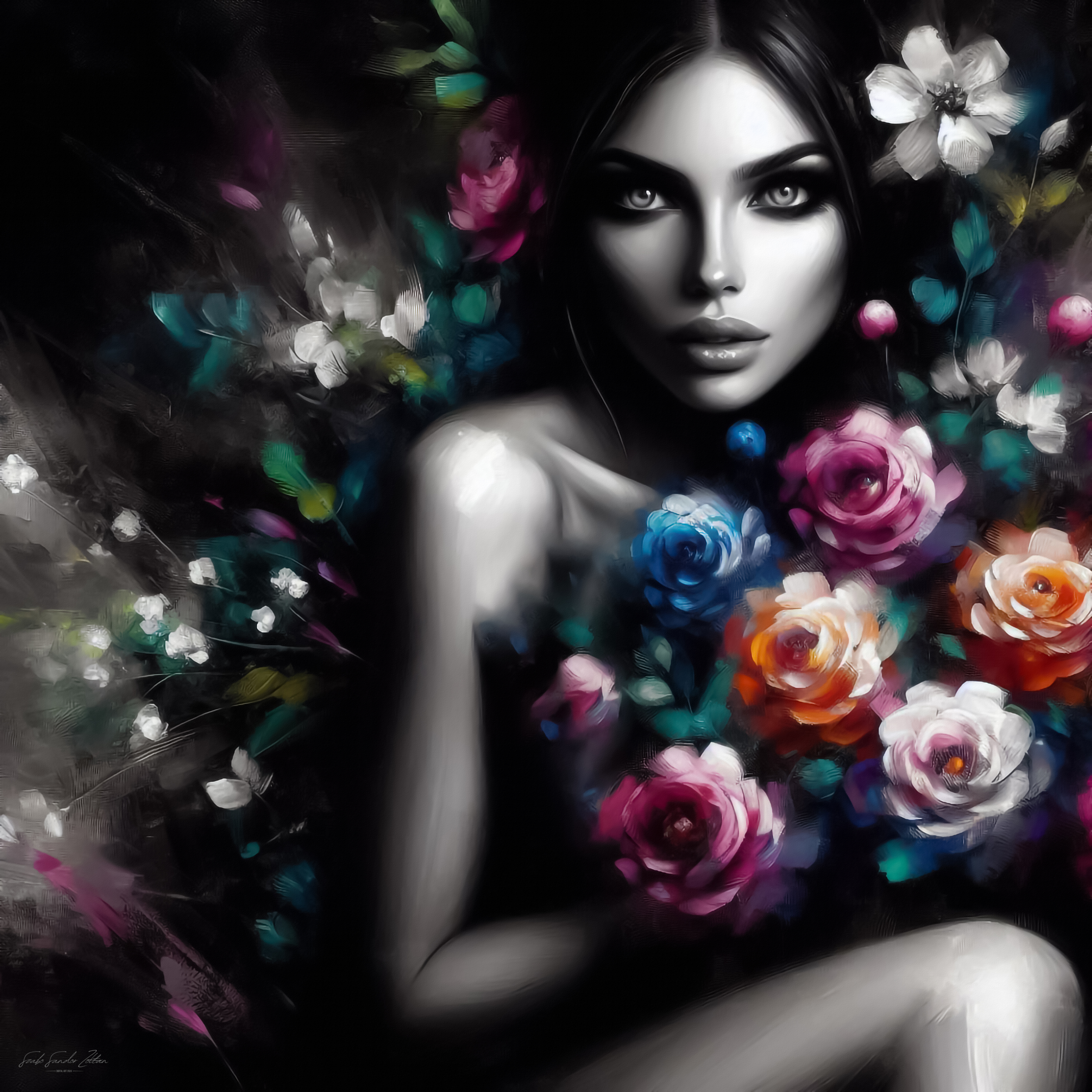 - Dark Flower Bouquet -