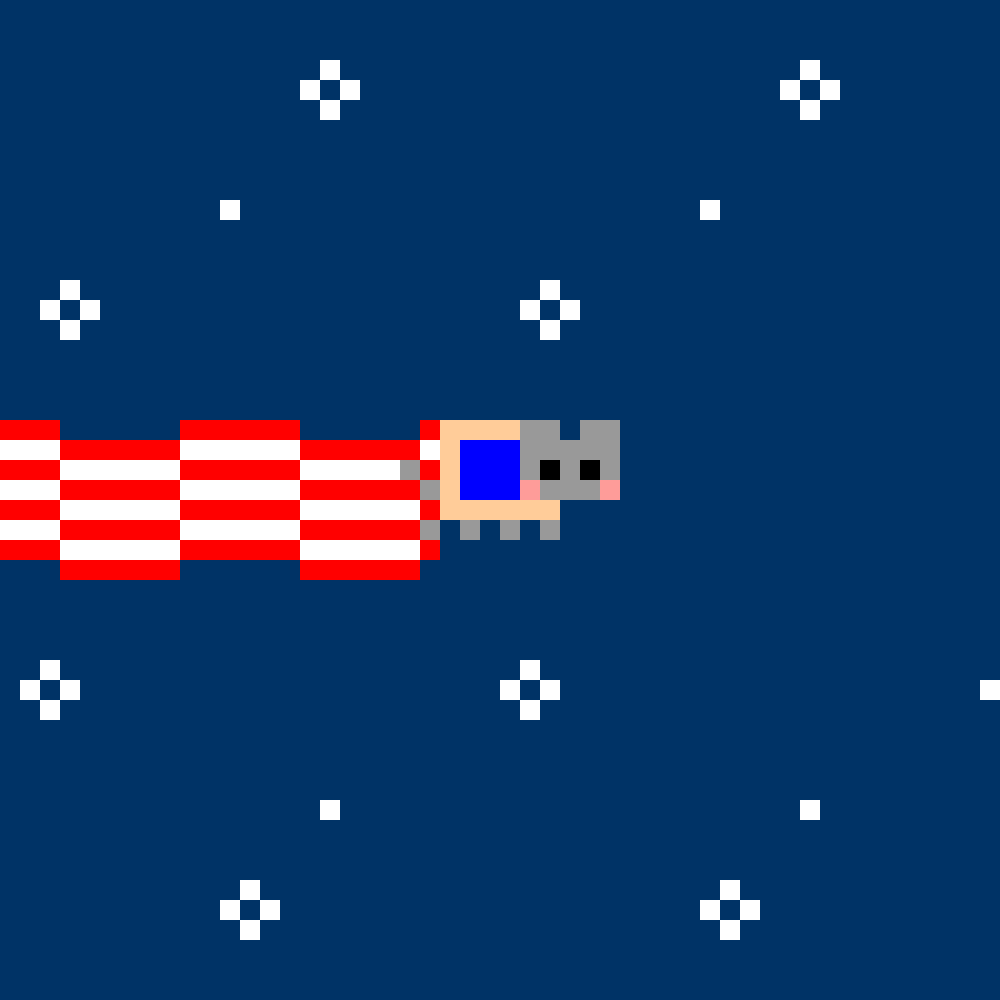 Star-Spangled Dot Cat