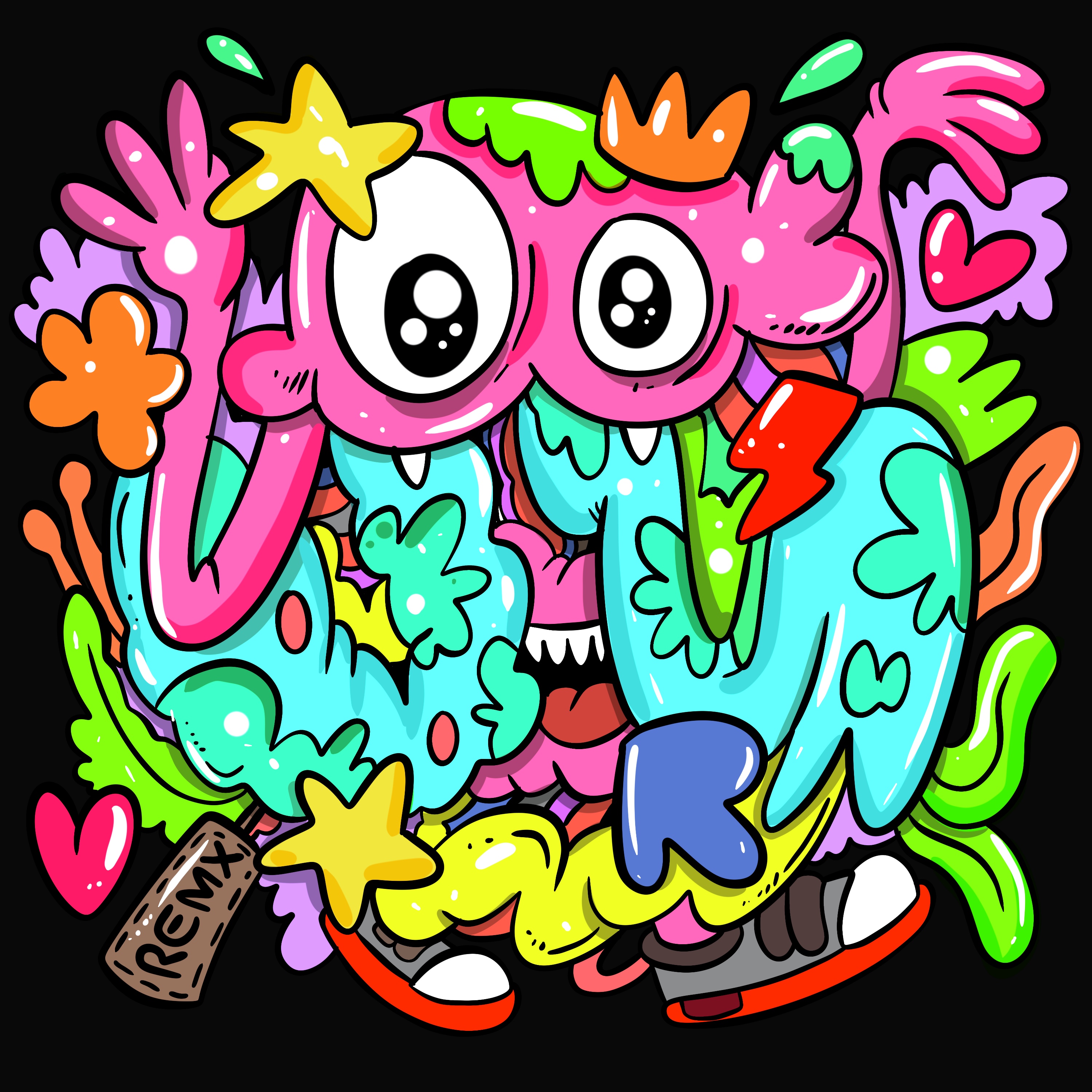 Doodle Monster 001 #5