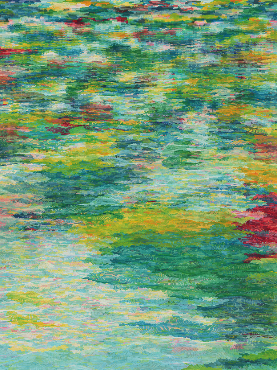 the lake in the forest