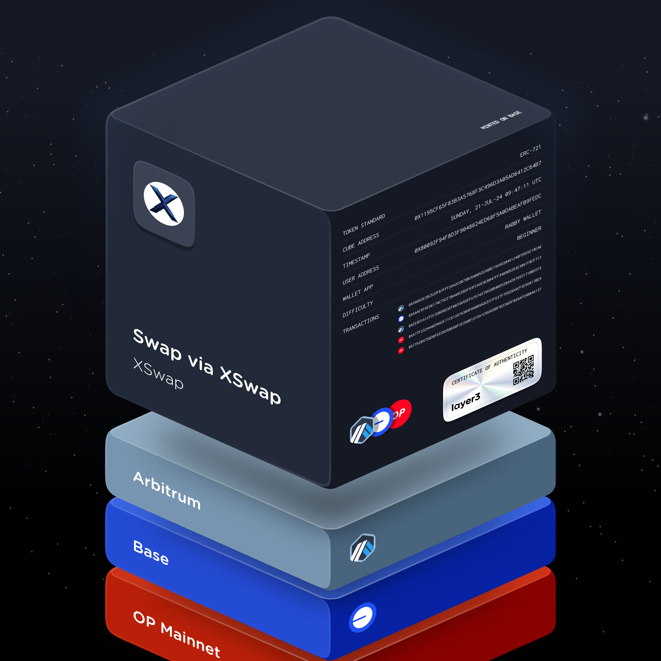 Swap via XSwap