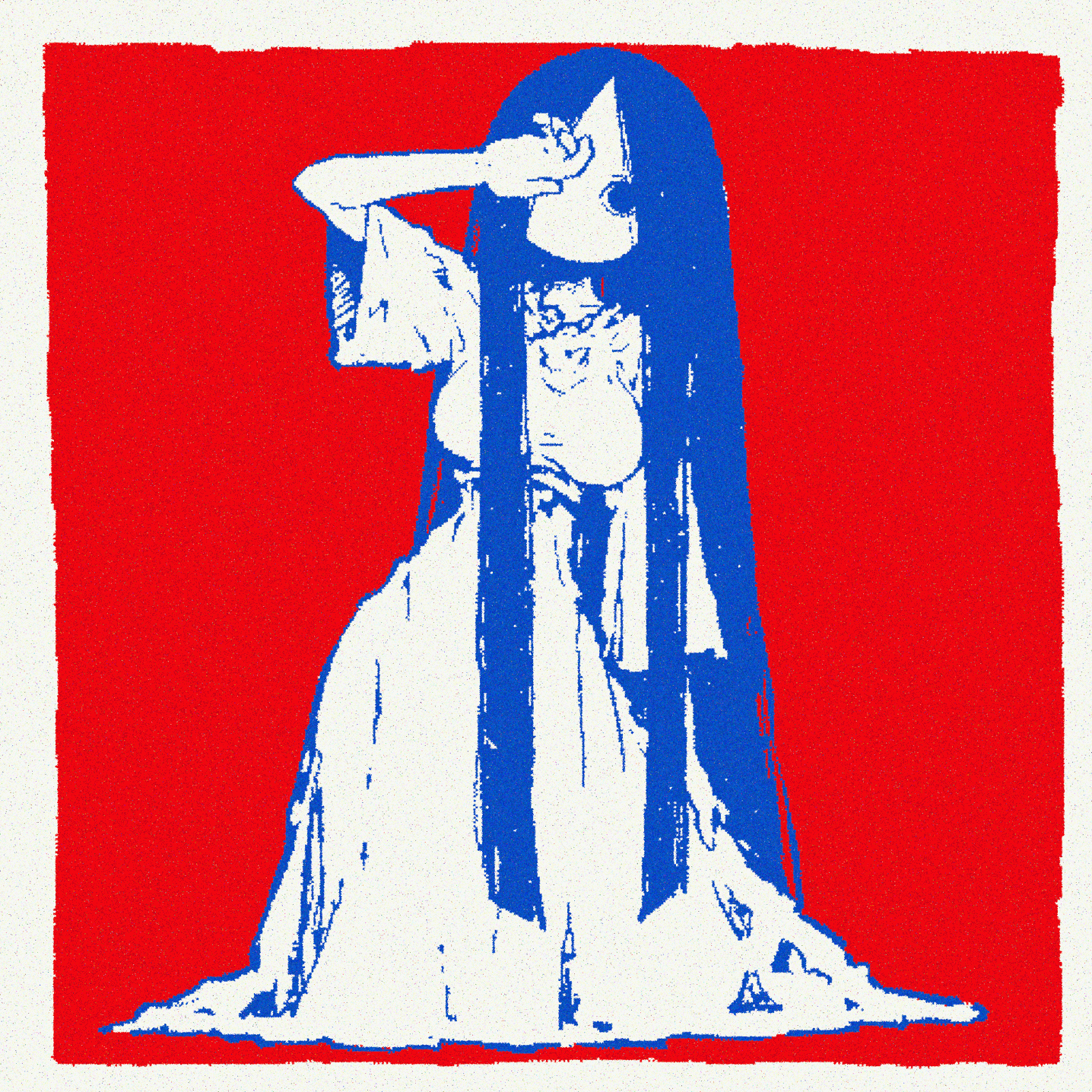 white dress, red thoughts