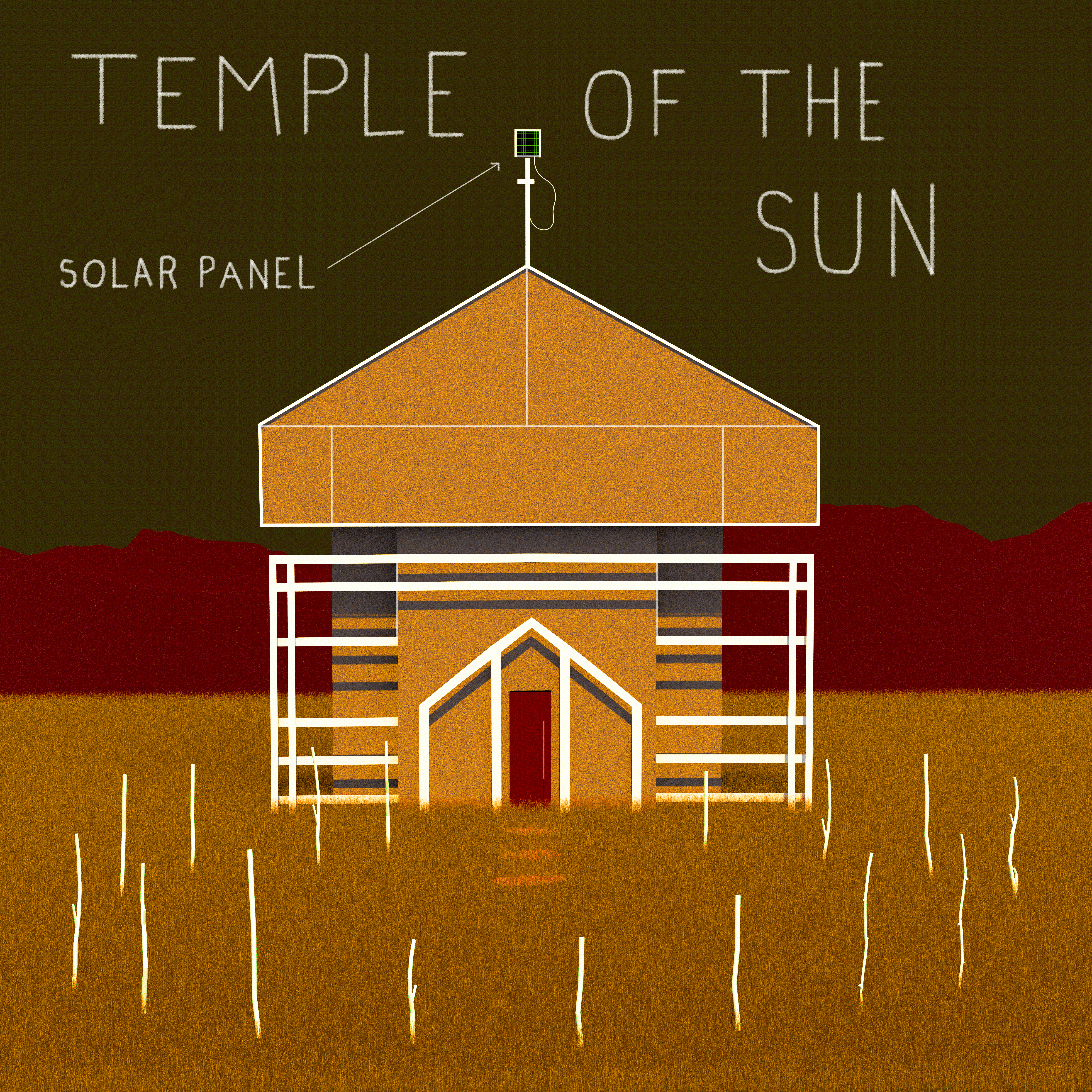 Temple of the Sun (with solar panel)