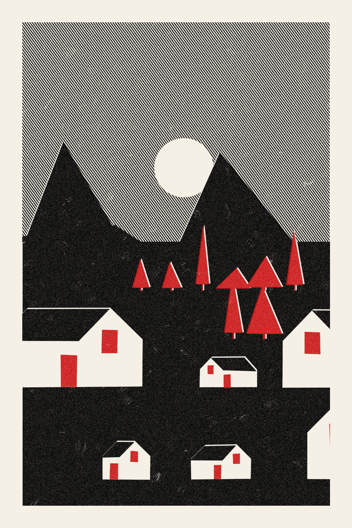 Genuary 6 primitive landscape