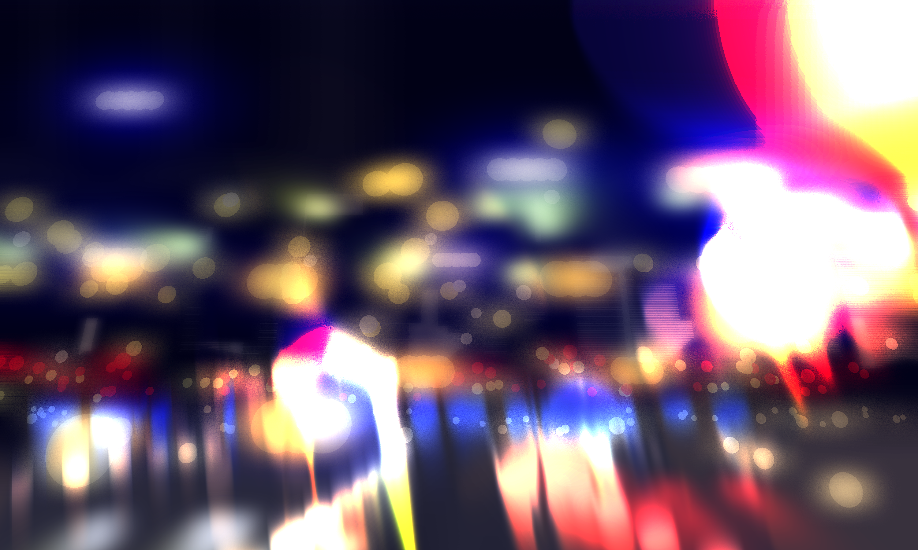 City in night
