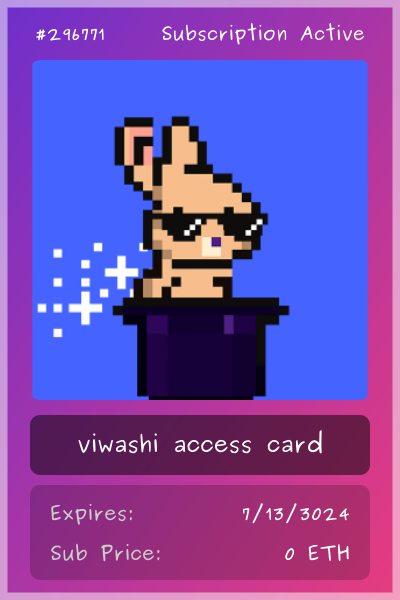 viwashi club card
